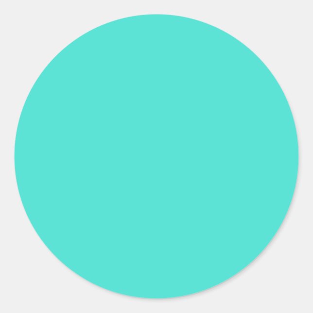 Sticker Rond Turquoise (Devant)