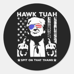Sticker Rond Tush Spit Sur Cette Chose Drôle 1