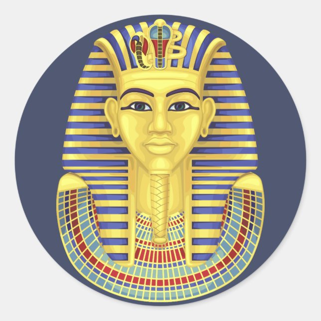 Sticker Rond Tut Tut Tut Pharaoh (Devant)