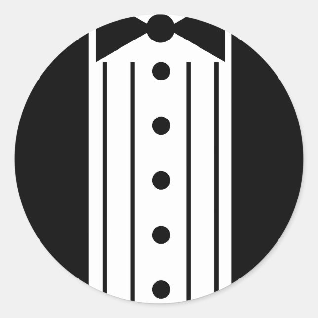 Sticker Rond Tuxedo (Devant)