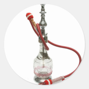 Sticker Rond Tuyau d'eau Hookah