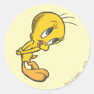 Sticker Rond TWEETY™ Bashful