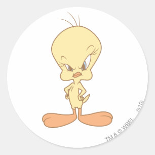Sticker Rond TWEETY™ en colère