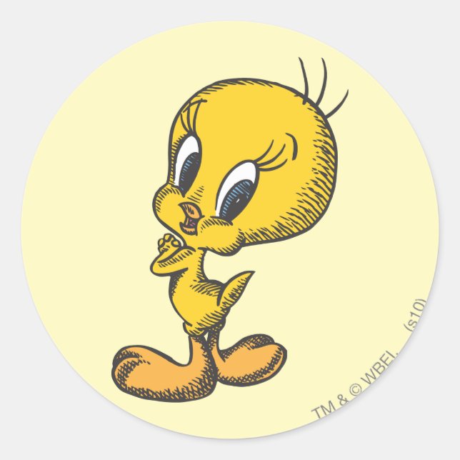 Sticker Rond TWEETY™ Lovely (Devant)