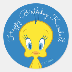 Sticker Rond TWEETY™   Petit oiseau innocent