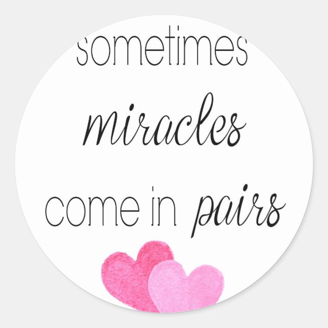 Sticker Rond Twin Girls (Devant)