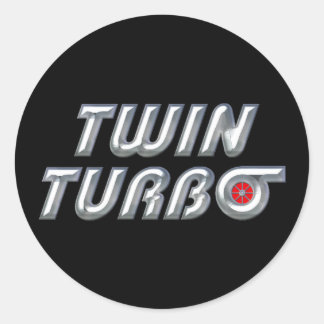 Sticker Rond Twin Turbo