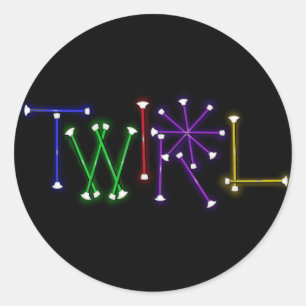 Sticker Rond Twirl