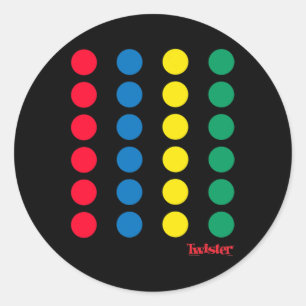 Sticker Rond Twister Halloween Twister Board Costume