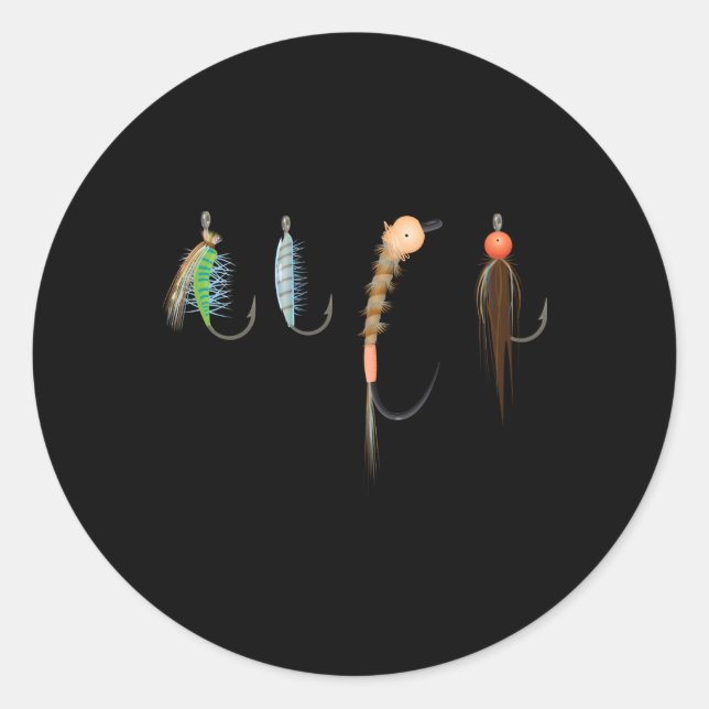 Sticker Rond Tying de vol pour pêche de mouche (Devant)