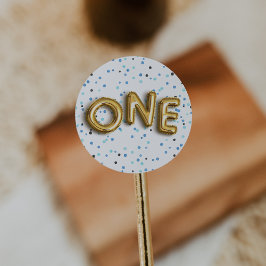 Sticker Rond Type de ballon | Première fête d'anniversaire