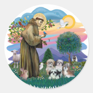 Sticker Rond Tzus (quatre)