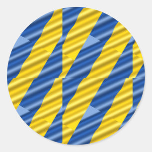 Sticker Rond Ukraine bleue et jaune Inspirations Paix pas de gu