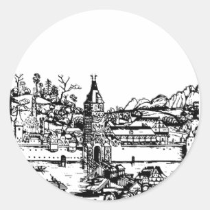 Sticker Rond Ulm ville de Bade-Wurtemberg en Allemagne