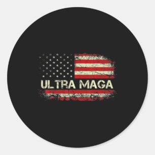 Sticker Rond Ultra Maga Fière Ultra Maga 