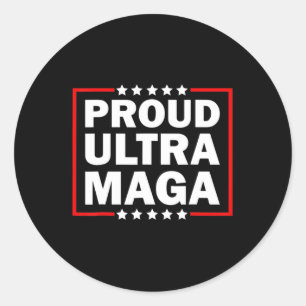 Sticker Rond Ultra Maga Fière Ultra Maga 8