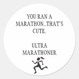 Sticker Rond Ultra Marathon