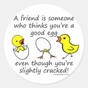 Sticker Rond Un ami est quelqu'un