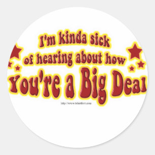 Sticker Rond Un autre design de grande envergure