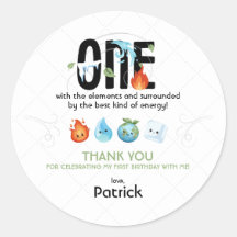 Un avec les éléments premier anniversaire