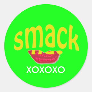 Sticker Rond Un baiser pour vous