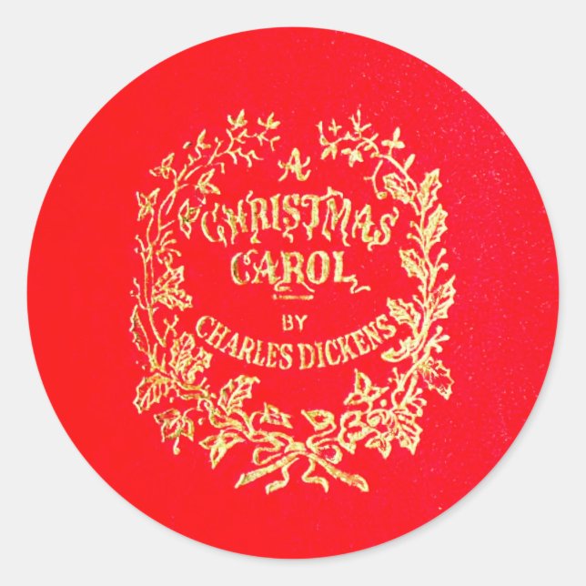 Sticker Rond Un Carol de Noël | (Devant)