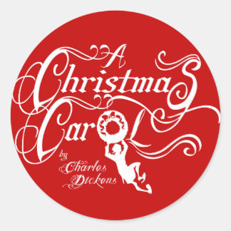 Sticker Rond Un Carol de Noël