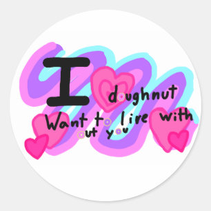 Sticker Rond Un carrousel amusant mignon