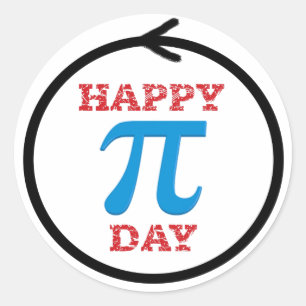 Sticker Rond Un cercle parfait de jour de pi