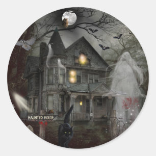 Sticker Rond Un conte hanté