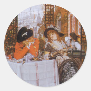 Sticker Rond Un Déjeuner par James Tissot