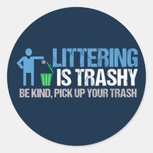 Sticker Rond Un Drôle Jeu D'Écologistes