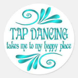 Sticker Rond Un endroit où il fait bon danser