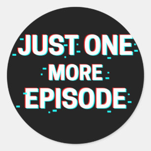 Sticker Rond Un Épisode De Plus Glitchy