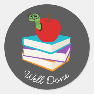 Sticker Rond Un joli livre de lecture