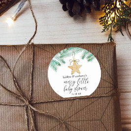 Sticker Rond Un joli petit Baby shower