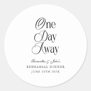 Sticker Rond Un Jour Ailleurs Dîner Élégant Moderne de Répétiti