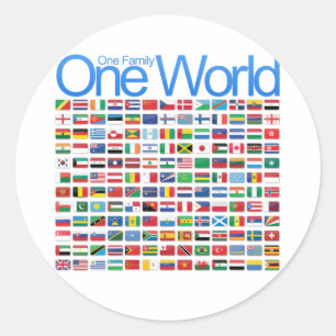 Sticker Rond Un monde