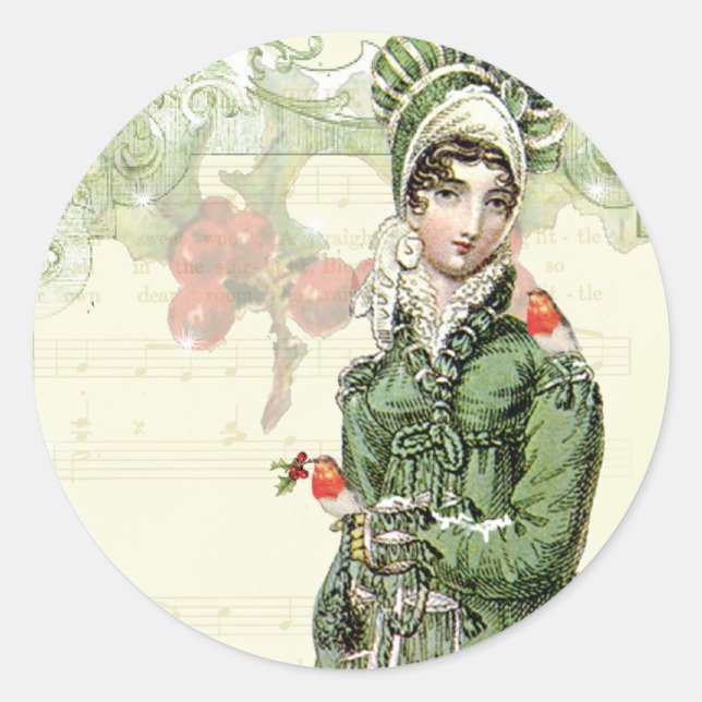 Sticker Rond Un Noel Joyeux (Devant)