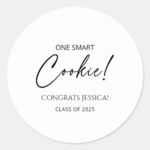 Sticker Rond Un party de graduation de Cookie intelligent
