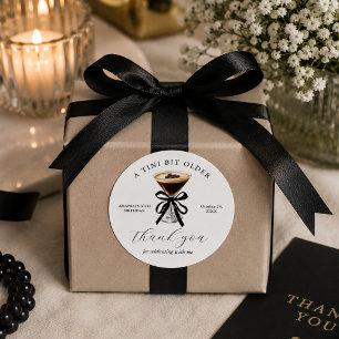 Sticker Rond Un peu plus vieux anniversaire Espresso Martini