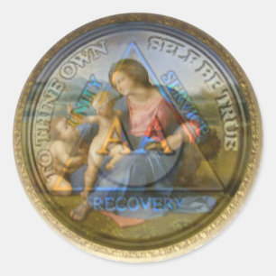 Sticker Rond Un superposé