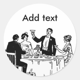 Sticker Rond Un toast