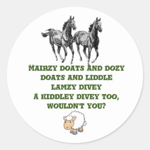Sticker Rond "Un vert verso inverse"