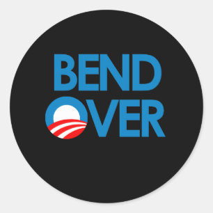 Sticker Rond Un virage pour Obama
