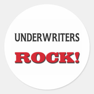 Sticker Rond Underwriters Rock