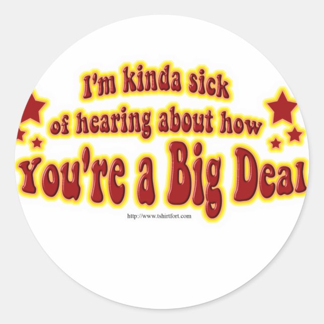 Sticker Rond Une autre grande affaire (Devant)