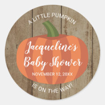 Une Baby Shower Rustique d'Automne avec une Petite