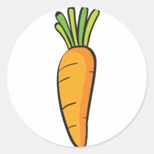 Sticker Rond une carotte