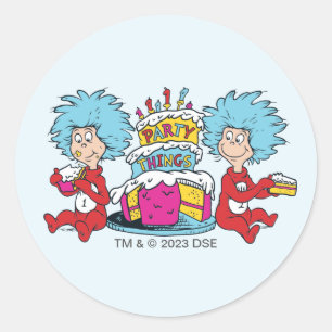 Sticker Rond Une chose Deux choses du parti